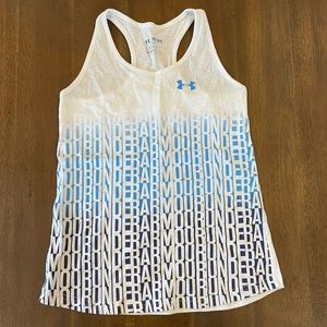 Under Armour UA heatgear girls logo tank top YMD medium